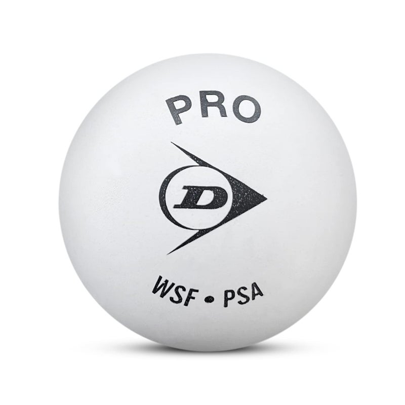 Dunlop Sports Dunlop White Pro Squash Ball - 3 Balls - Image 2
